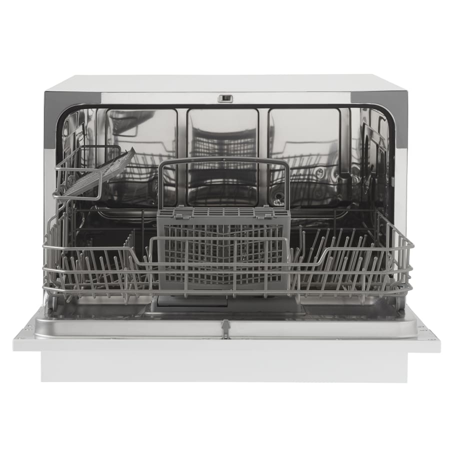 Danby 22 Inch Wide 6 Place Setting Energy Star Countertop Full Console Dishwasher with LED Display