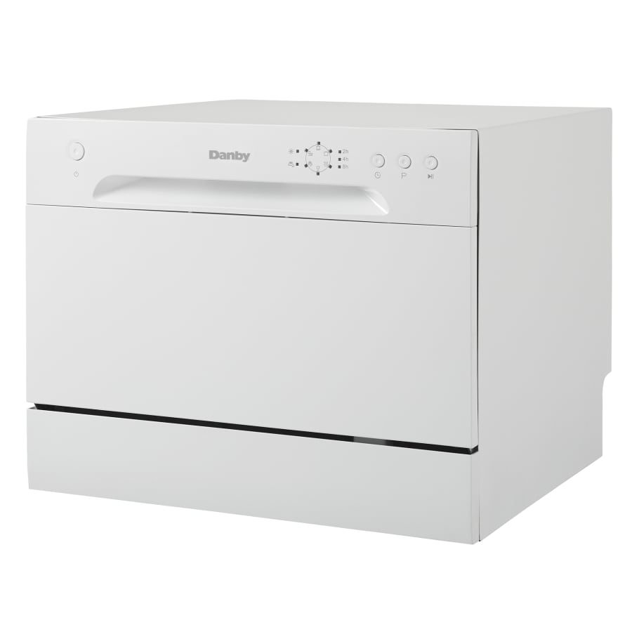 Danby 22 Inch Wide 6 Place Setting Energy Star Countertop Full Console Dishwasher with LED Display