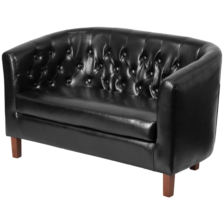 Delacora 49.5 Inch Wide Leather Loveseat