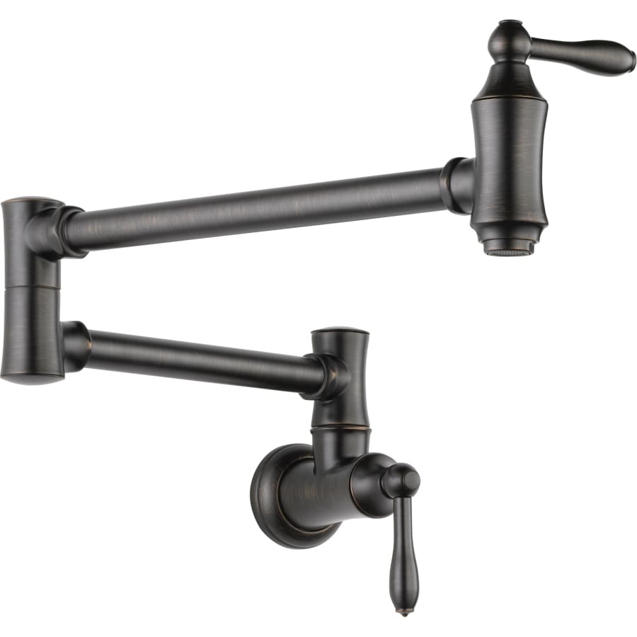 Delta Traditional Wall Mounted Pot Filler with Dual Swing Joints and 24