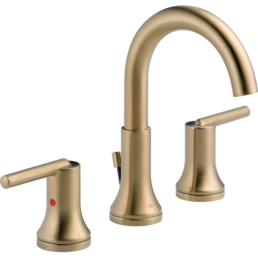 Delta Trinsic Widespread Bathroom Faucet with Metal Drain Assembly - Includes Lifetime Warranty