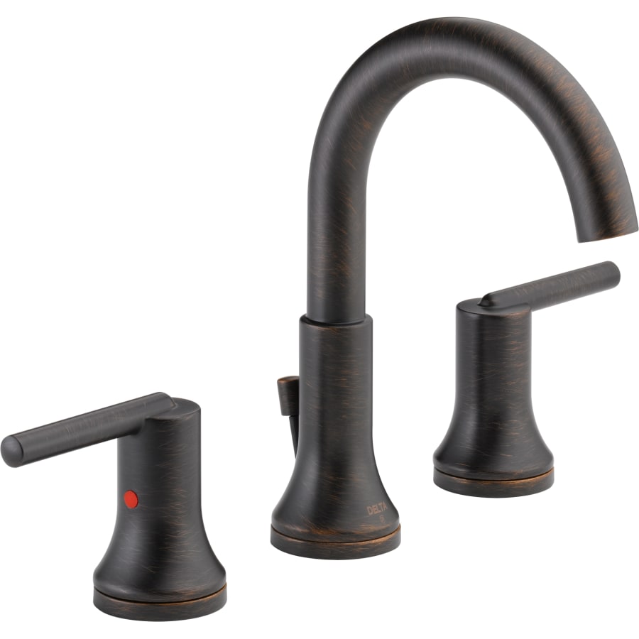 Delta Trinsic Widespread Bathroom Faucet with Metal Drain Assembly - Includes Lifetime Warranty