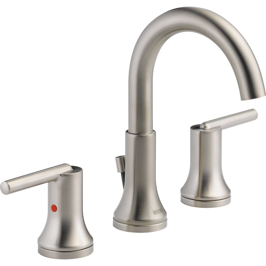 Delta Trinsic Widespread Bathroom Faucet with Metal Drain Assembly - Includes Lifetime Warranty