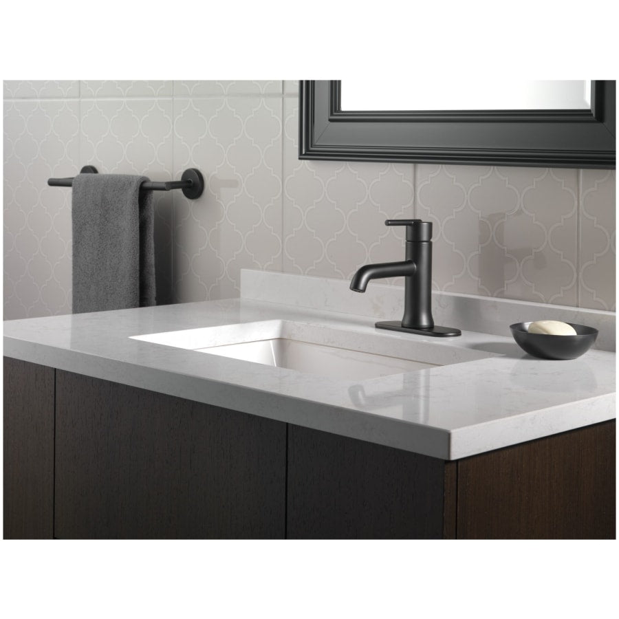 Delta Trinsic Widespread Bathroom Faucet with Metal Drain Assembly - Includes Lifetime Warranty