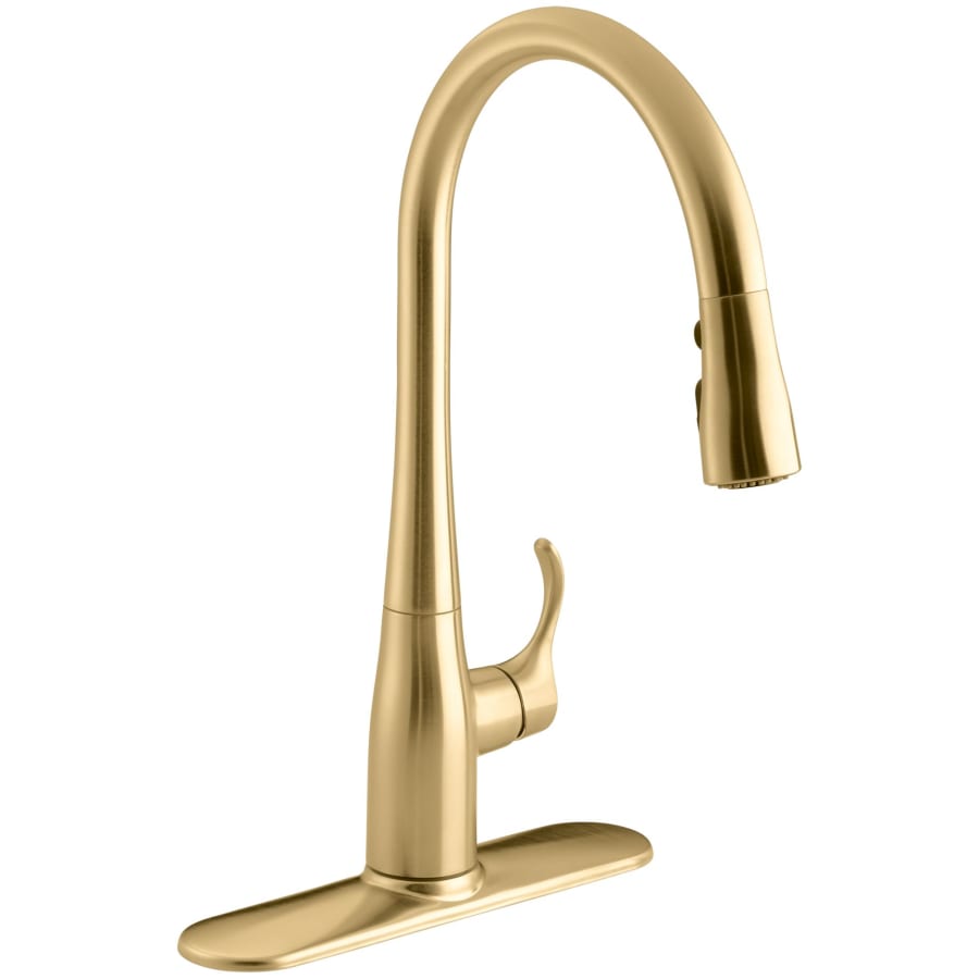 Kohler Simplice 1.5 GPM Single Hole Pull Down Kitchen Faucet - Includes Escutcheon