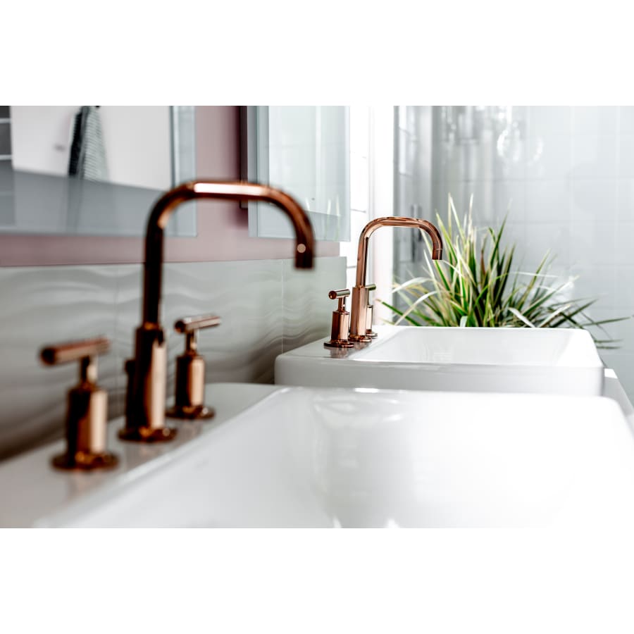 Kohler Purist 1.2 GPM Widespread Bathroom Faucet with Pop-Up Drain Assembly