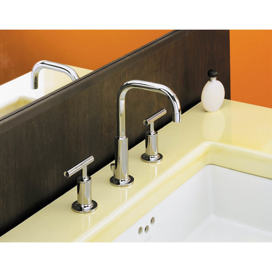 Kohler Purist 1.2 GPM Widespread Bathroom Faucet with Pop-Up Drain Assembly