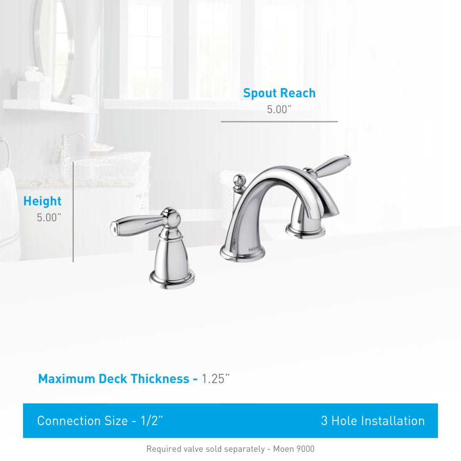 Moen Brantford 1.2 GPM Widespread Bathroom Faucet